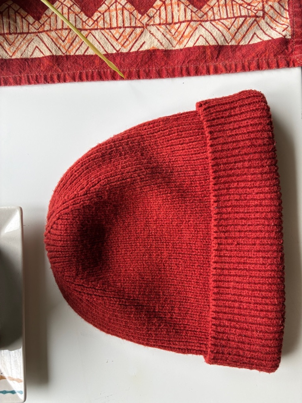 GAP Red Knit Beanie Hat
